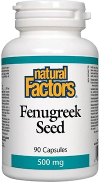 NATURAL FACTORS Fenugreek (500 mg - 90 caps)