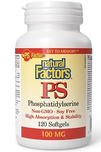 NATURAL FACTORS PS - Phosphatidylserine ( 100 mg - 120 sgels)