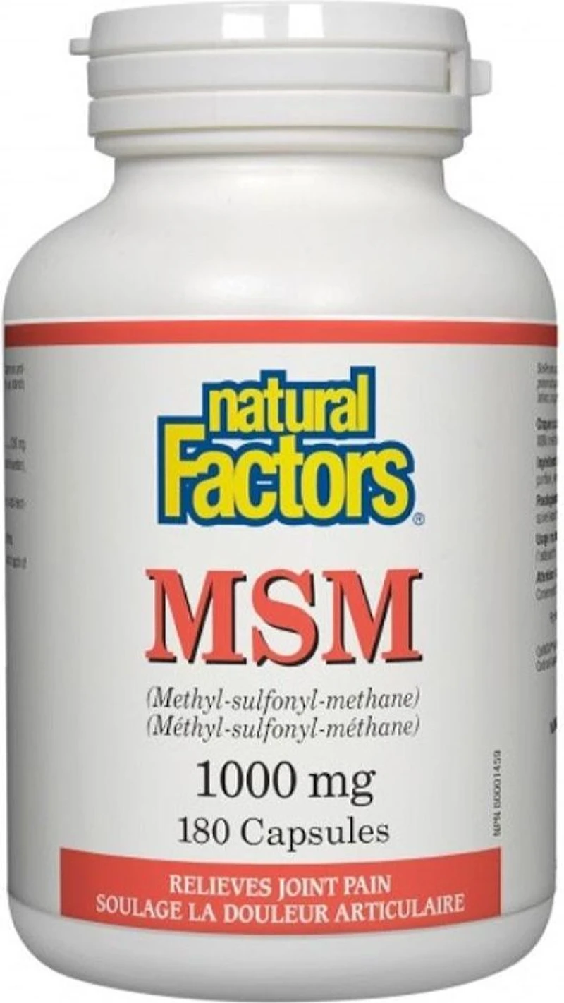 NATURAL FACTORS MSM (1000 mg - 180 caps)