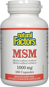 NATURAL FACTORS MSM (1000 mg - 180 caps)