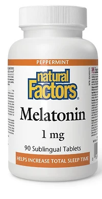 NATURAL FACTORS Melatonin (1 mg - 90 sub tabs)