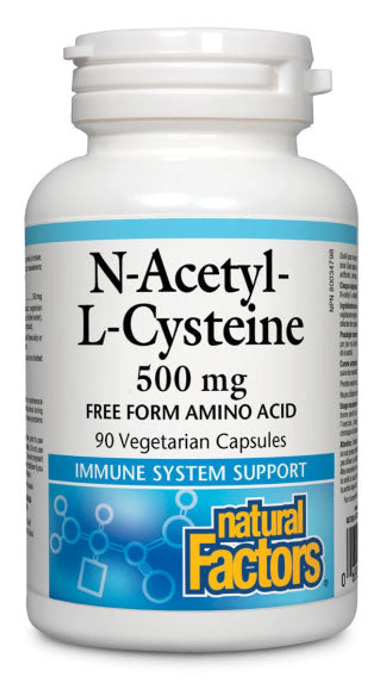 NATURAL FACTORS N-Acetyl-L-Cysteine (500 mg - 90 veg caps)