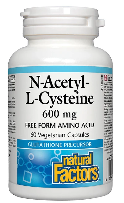 NATURAL FACTORS N-Acetyl-L-Cysteine - NAC (600mg - 60 veg caps)
