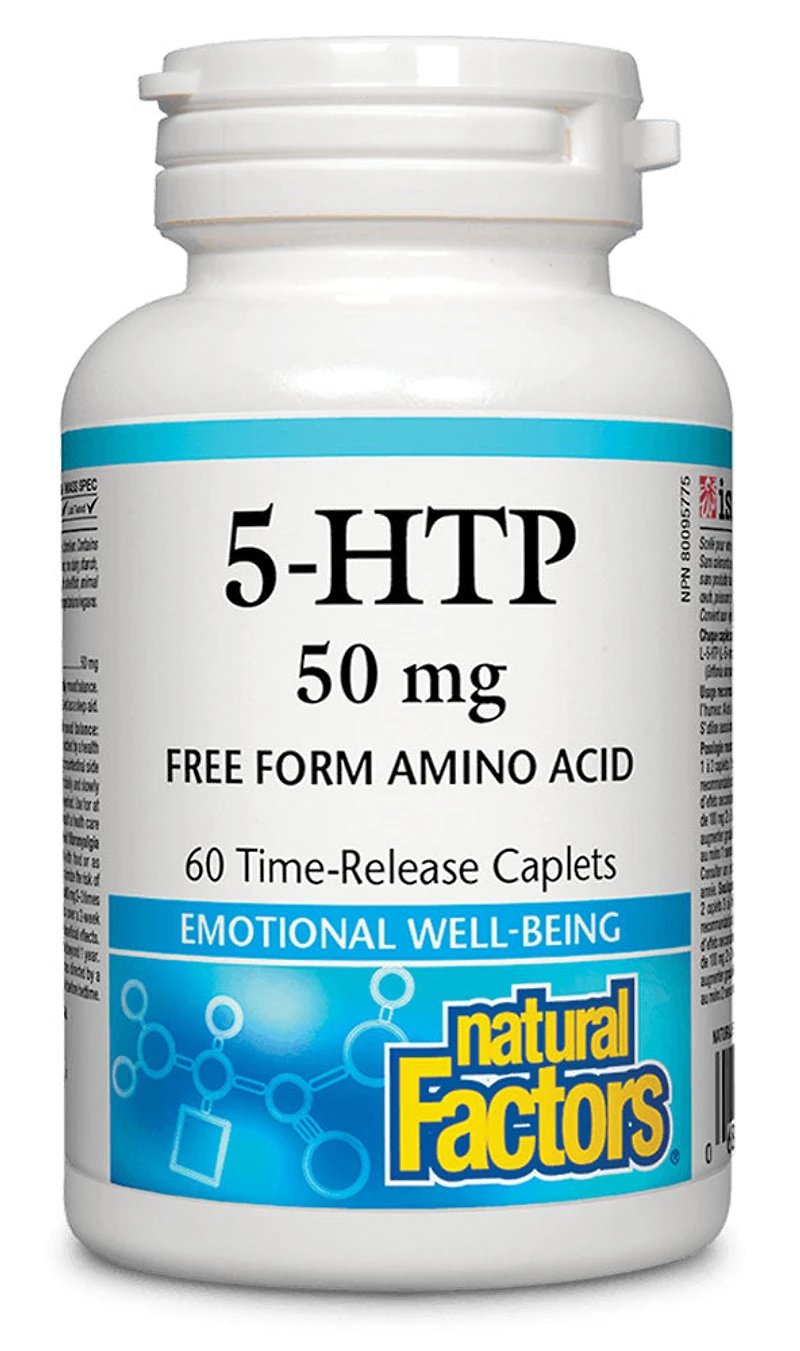 NATURAL FACTORS 5-HTP (50 mg - 60 caplets)