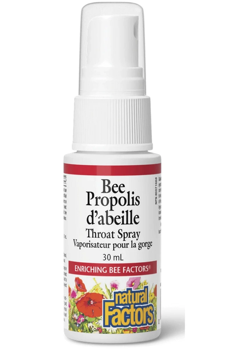 NATURAL FACTORS - Bee Propolis Throat Spray (30 ml)
