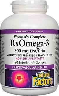 NATURAL FACTORS RxOmega 3 for Women (300 mg - 120 sgels)