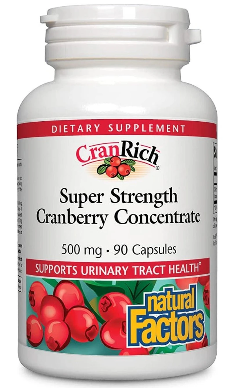 Natural Factors Super Strength Cranberry Concentrate (500 mg - 90 Softgels)