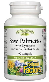 HERBAL FACTORS Saw Palmetto w/Lycopene (90 caps )