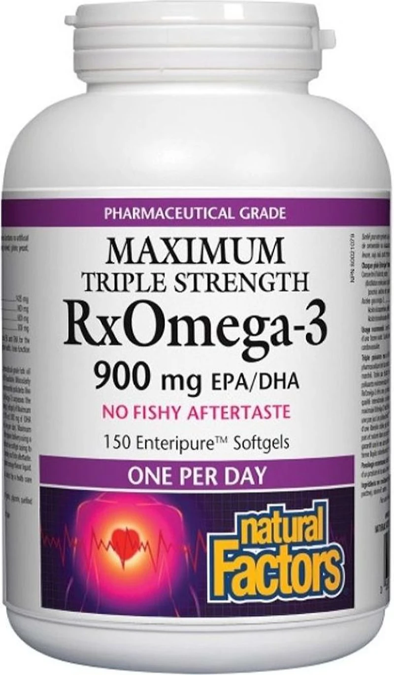 NATURAL FACTORS RxOmega 3 (900 mg - 150 sgels)