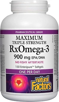 NATURAL FACTORS RxOmega 3 (900 mg - 150 sgels)