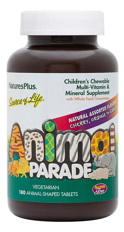 NATURES PLUS Animal Parade Children’s Multivitamin SF (Assorted - 90 chews)