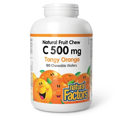 NATURAL FACTORS Vitamin C Orange (500 mg - 180 chews)