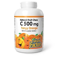 NATURAL FACTORS Vitamin C Orange (500 mg - 180 chews)