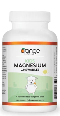 ORANGE NATURALS Kids Magnesium (50 mg - Tangerine - 120 tablets)