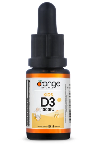 ORANGE NATURALS Kids D3 Drops (1000 IU - 15 ml)