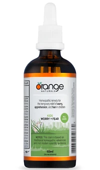 ORANGE NATURALS Kids Worry + Fear Homeopathic (100 ml)