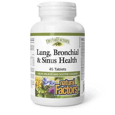HerbalFactors - Lung, Bronchial & Sinus Health (45 tabs)