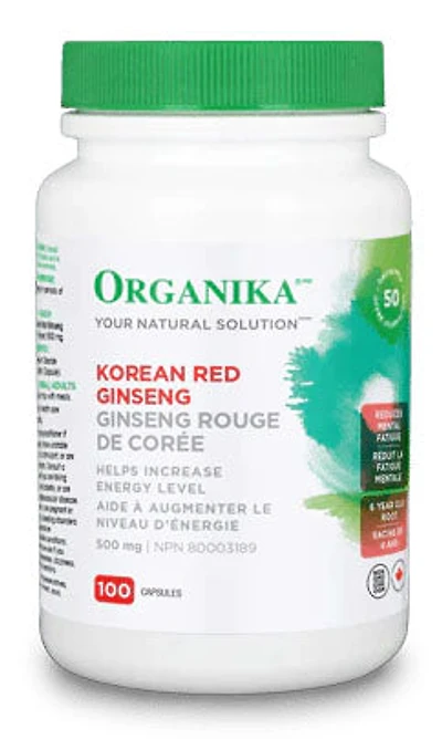 ORGANIKA Korean Red Ginseng (500 mg - 100 caps)