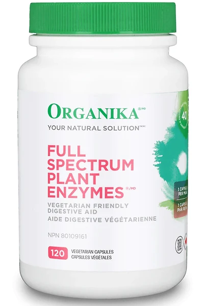 ORGANIKA Full Spectrum Plant Enzymes (120 vcaps)