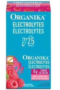 ORGANIKA Electrolytes (Wild Raspberry -  3.5 g - 25 sachets)