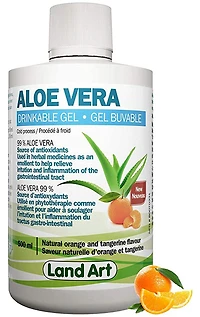 LAND ART Aloe Vera Gel (Orange-Tangerine - 500 ml)