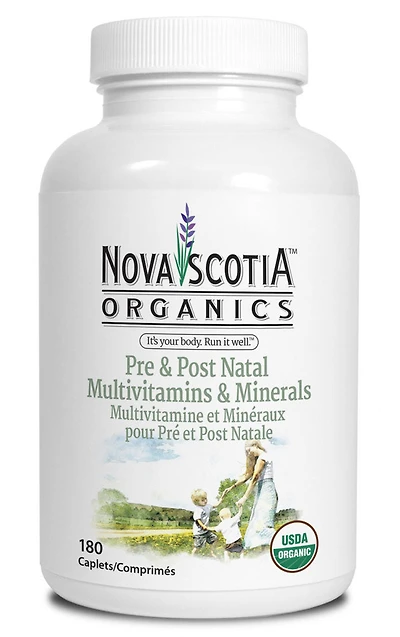 NOVA SCOTIA ORGANICS Pre & Post Natal Multi & Min (180 caps )