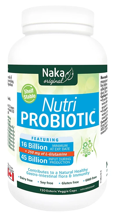 NAKA Nutri Probiotic 16 Billion (Shelf Stable - 120 veg caps)