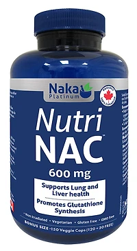 NAKA Platinum Nutri NAC (600 mg - 150 veg caps)