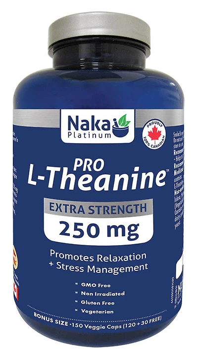 NAKA PLATINUM Pro L-Theanine (250 mg - 75 veg caps)