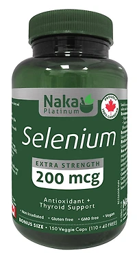 NAKA Platinum Selenium (200 mcg - 150 veg caps)
