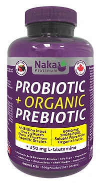NAKA Platinum Probiotic + Organic Prebiotic Shelf Stable (Berry - 300 gr)