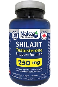NAKA Platinum Shilajit (250 mg - 120 veg caps)
