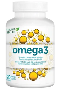 GENUINE HEALTH Omega3 (120 softgels)