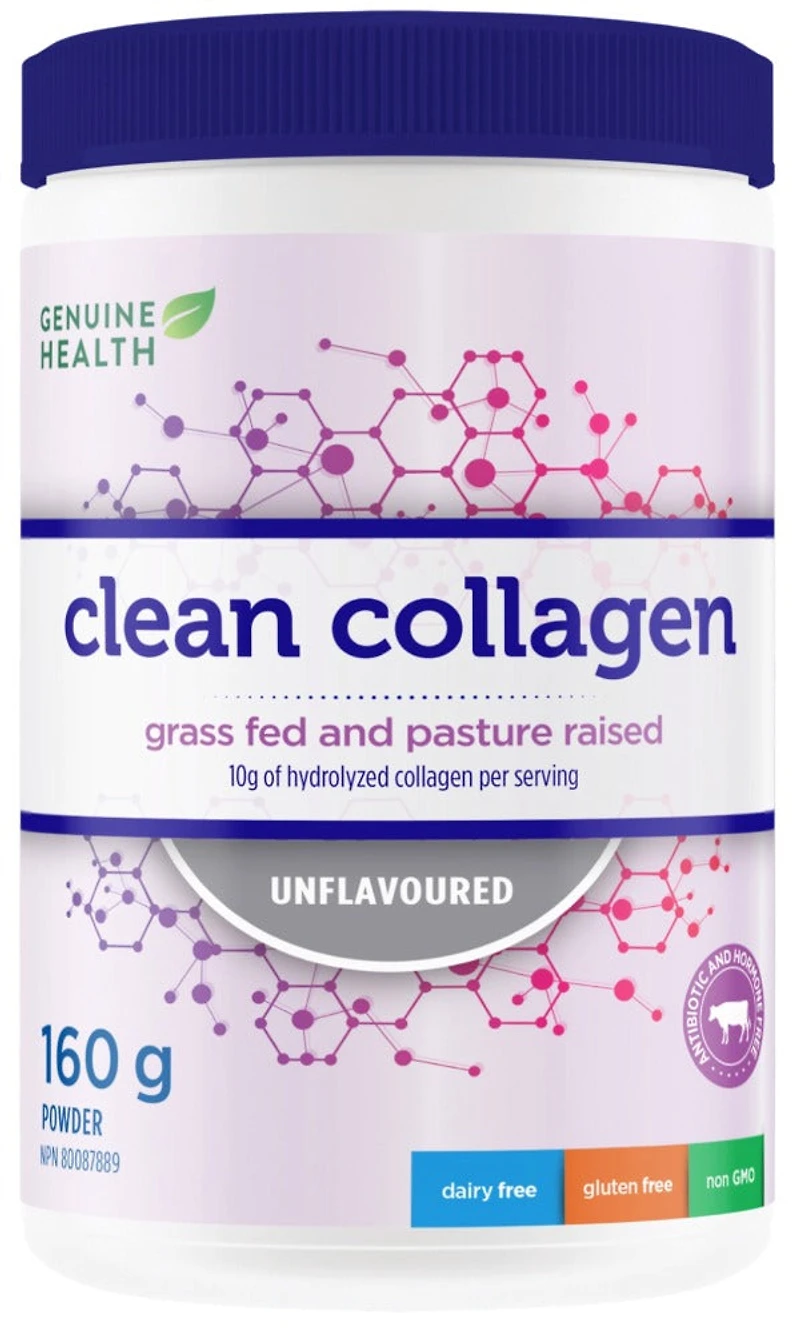 GENUINE HEALTH Clean Collagen Bovine (Unflavoured - 160gr)
