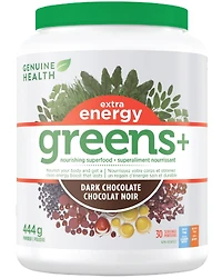 GENUINE HEALTH Greens+ Extra Energy (Chocolate - 30 servings)