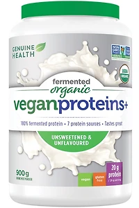 GENUINE HEALTH Fermented Organic Vegan Protein (Unflavoured - 900 g)