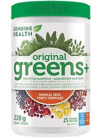 GENUINE HEALTH Greens+ Original (Tropical Fruit -  25 servings)