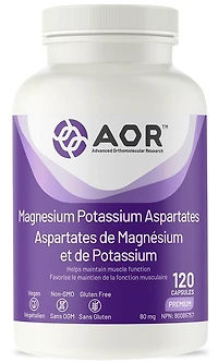 AOR Magnesium Potassium Aspartates (120 veg caps)