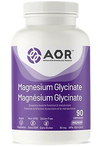 AOR Magnesium Glycinate (90 veg caps)