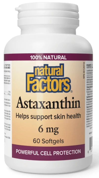 NATURAL FACTORS Astaxanthin (6 mg - 60 sgels)