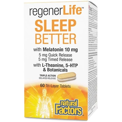 NATURAL FACTORS regenerlife Sleep Better (60 veg caps)