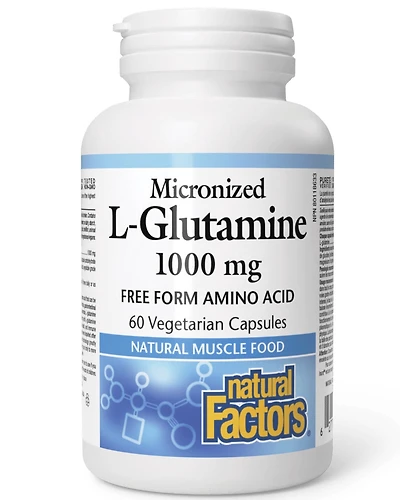 NATURAL FACTORS L-Glutamine (1000 mg - 60 vcaps)