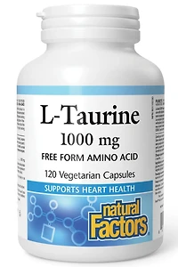 NATURAL FACTORS L-Taurine (1000 mg - 120 vcaps)
