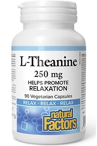 NATURAL FACTORS Theanine (250 mg - 90 v-caps)