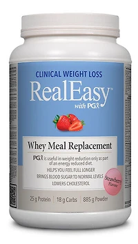 REALEASY with PGX Whey Meal Replacement  (Strawberry - 885 gr)