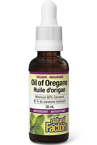 NATURAL FACTORS - Organic Oil of Oregano (15 ml)