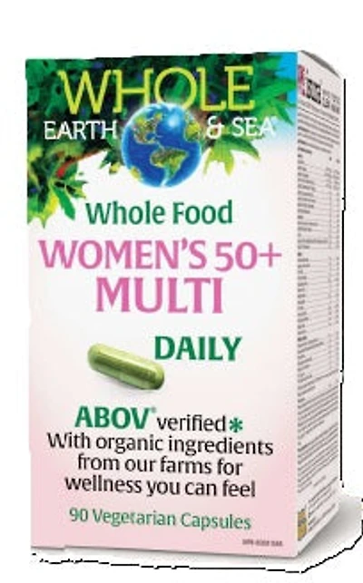 WHOLE EARTH & SEA Women's 50+ Daily Multi-Vitamin 90 Veggie Caps