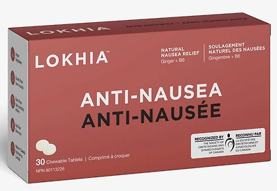 LOKHIA Anti-Nausea (Lemon - 30  Chew Tablets)