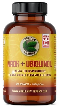 PURE LAB VITAMINS NADH+Ubiquinol (60 veg caps)