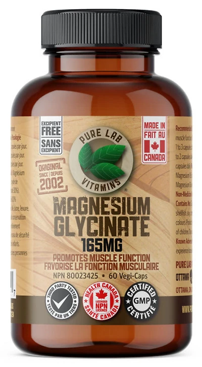 PURE LAB VITAMINS Magnesium Glycinate ( veg caps